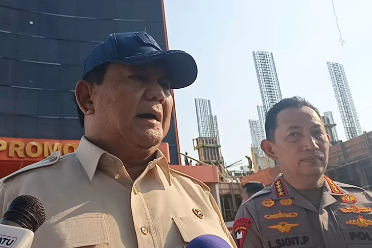 prabowo polisi demo